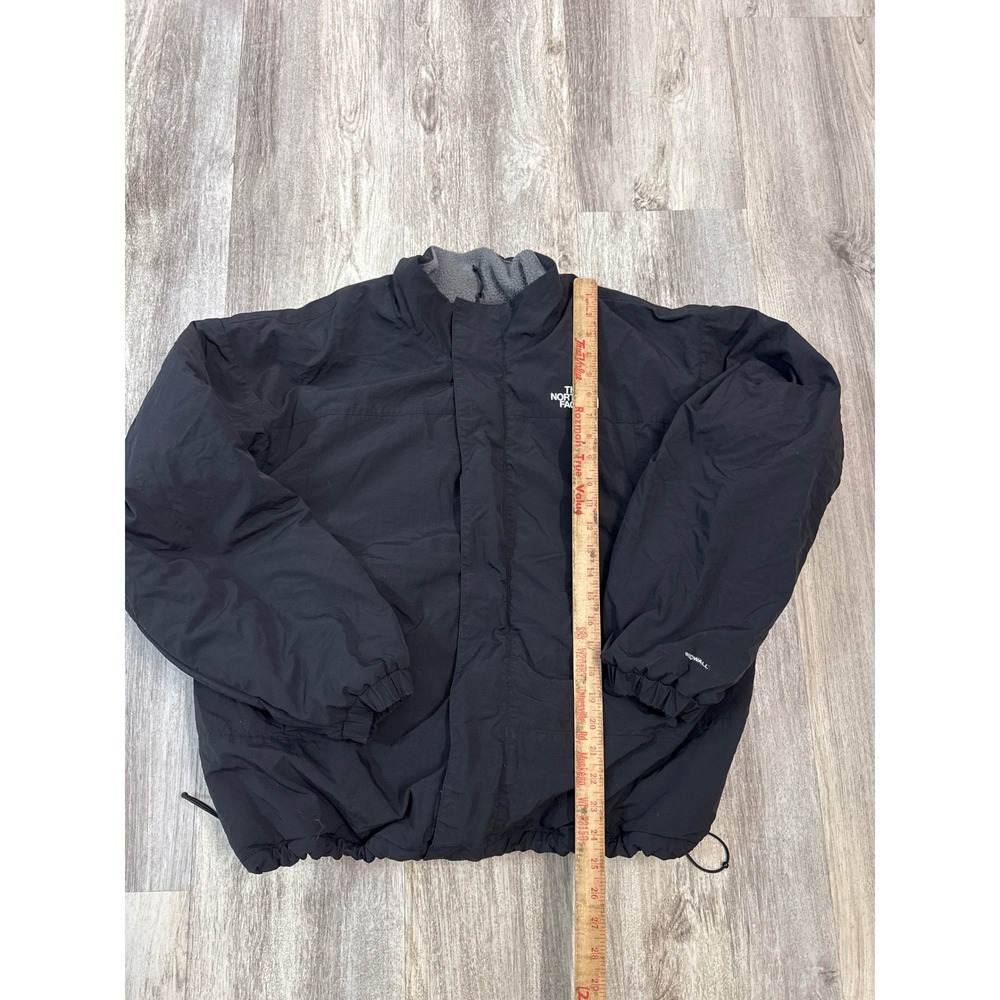 The North Face Windwall Reversible Jacket Black Grey Fleece Womens Puffer Large - Picture 4 of 8